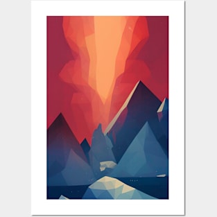 A Fire in The Glaciers Posters and Art